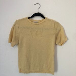 Draper’s & Damon’s Yellow Buttery Sweater Top